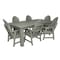 Highwood Usa Hamilton 7pc Rectangular Outdoor Patio Furniture Dining Set 84 x 42 AD-ST7HM1CO5AA-EUC - alternate 1
